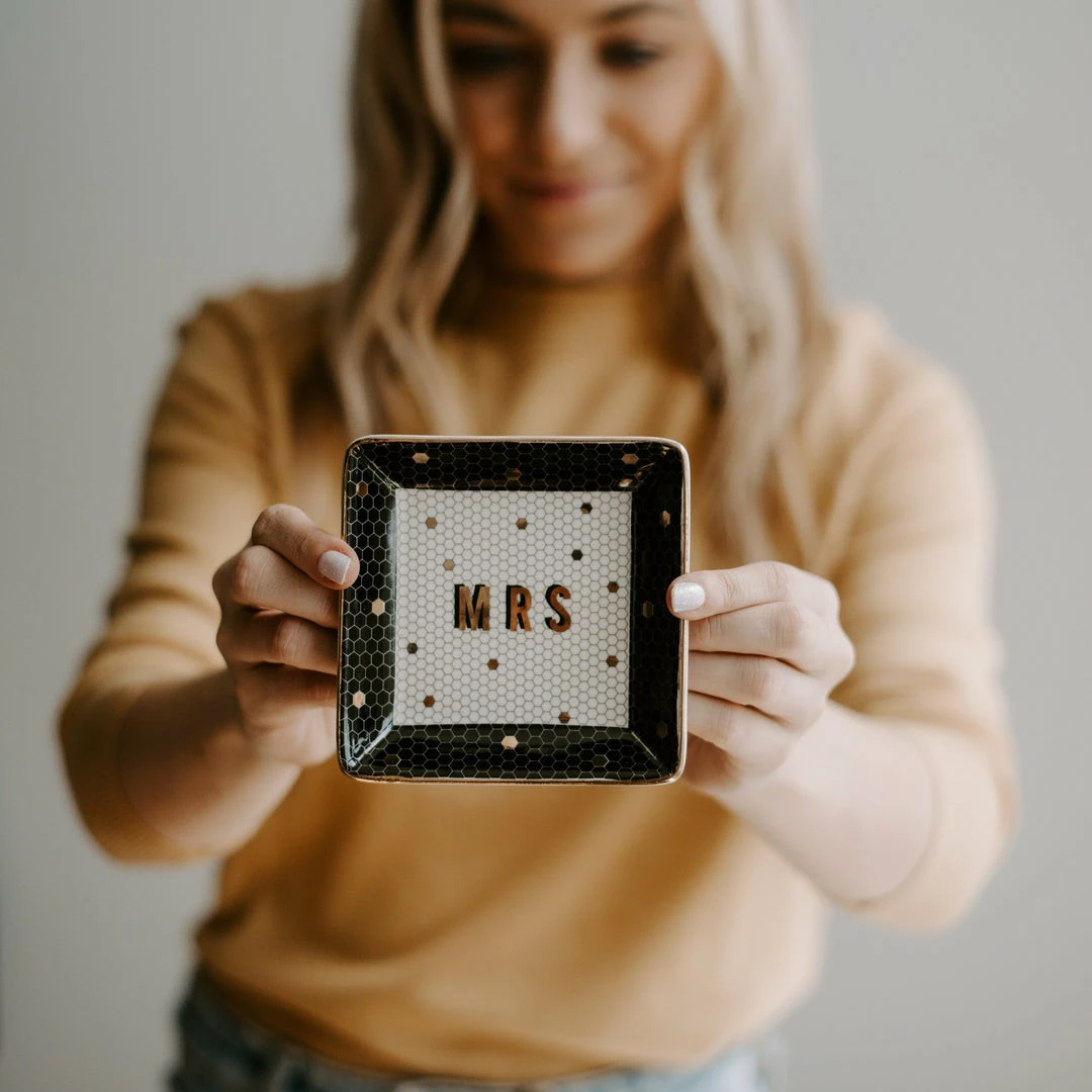 Sweet Water Decor Mrs. Tile Jewelry Dish 4 Sweet Water Decor Mrs. Tile Jewelry Dish - Image 2