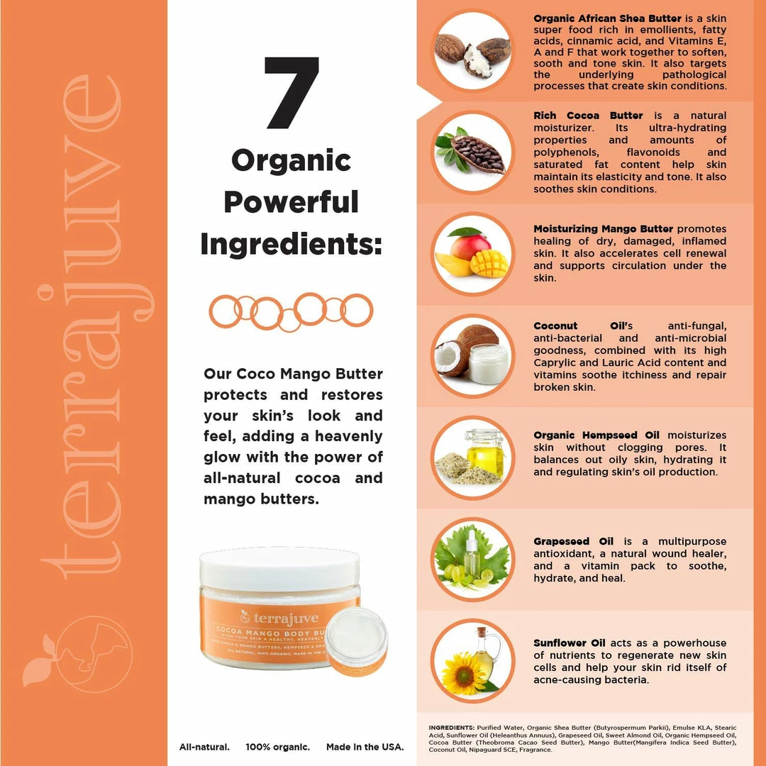 Terrajuve Cocoa Mango Body Butter 5 Terrajuve Cocoa Mango Body Butter - Image 3