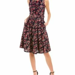 Pink Ruby Victorian Rose Flare Dress - women