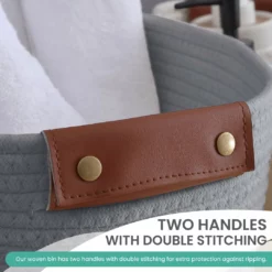 Ornavo Home 3 Pack Woven Cotton Rope Shelf Storage Basket with Leather Handles -Premium Sales aa1d897b89144166b747c9d60f723236 90d89864 2848 4fd6 849f 08ef103cb4da 1080x