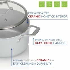 TECHEF CeraTerra - 5 Quart Soup Pot with Cover -Premium Sales abae4ec47f3646518d1a95136a7e1c52 6d2effd3 b8d0 4c4e 8675 dbe64278be81 1080x