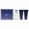 Light Blue by Dolce and Gabbana for Men - 3 Pc Gift Set 4.2oz EDT Spray, 1.6oz After Shave Balm, 1.6oz Shower Gel