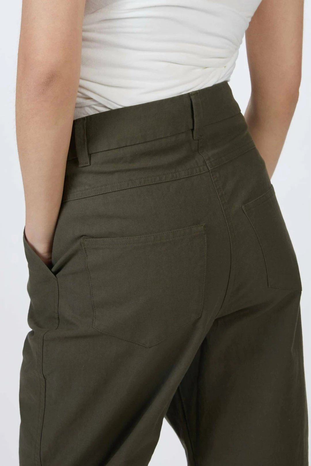 Humanoid Peggy High Waist Pants in Military - women 8 Humanoid Peggy High Waist Pants in Military - women - Image 6