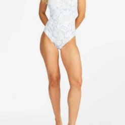 Billabong Beyond The Blue One Piece Swimsuit in Salt Crystal - women