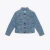 Molo Girls - Heidi Denim Jacket in Fine Milkboy Stripe - kids
