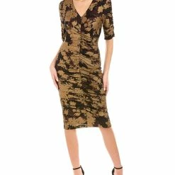 Pink Ruby Endless Passion Ruched Sheath Dress - women