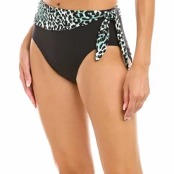 Carmen Marc Valvo Scarf Tie High-Waist Bikini Bottom - women