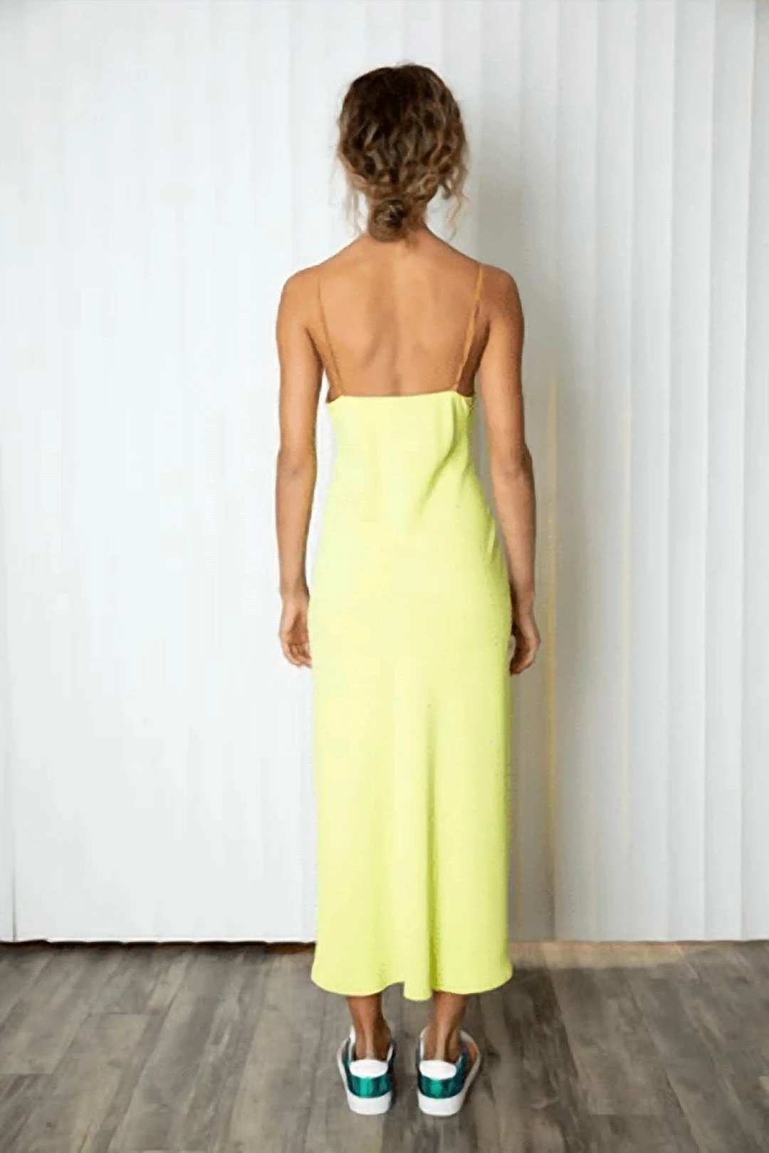 Le Superbe Double Bessette Slip Dress in Turmeric - women 4 Le Superbe Double Bessette Slip Dress in Turmeric - women - Image 2