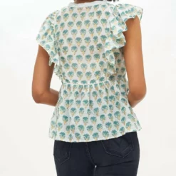 Oliphant Flirty Tie Top in Blue/Gold Lotus - women -Premium Sales cc57c75527cb4d929e0eb9b416c1cdb8 1080x