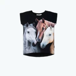 Molo Girls Ragnhilde T-Shirt in Black - kids