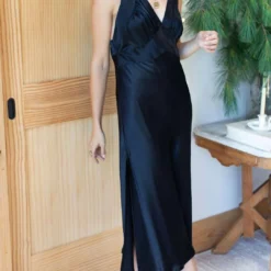 Emerson Fry Violetta Sleeveless Midi Dress in Black - women