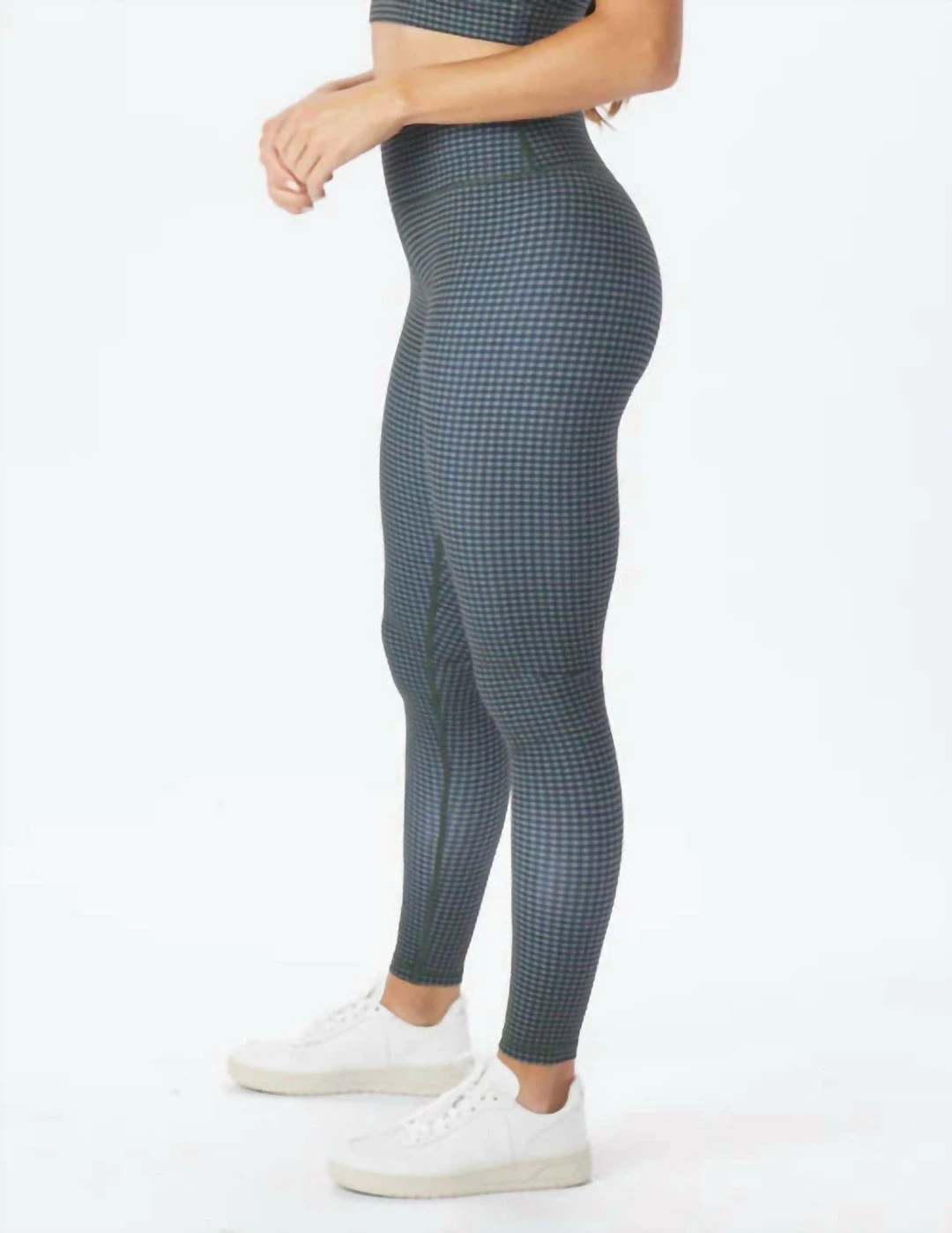 Glyder Sultry Legging in Black Chive Gingham Plaid - women 6 Glyder Sultry Legging in Black Chive Gingham Plaid - women - Image 4