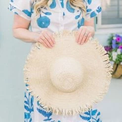 Victoria Dunn Sunflower Sun Hat in Natural - women