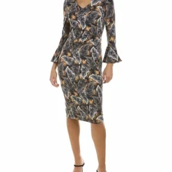 Pink Ruby Dark Forest Crossover Dress - women