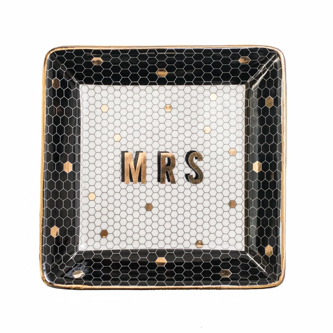 Sweet Water Decor Mrs. Tile Jewelry Dish 3 Sweet Water Decor Mrs. Tile Jewelry Dish