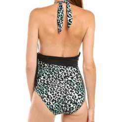 Carmen Marc Valvo Scarf Tie V-Neck Halter One-Piece - women -Premium Sales e1393e0b8864454a8dfb30b269328aa1 8215843c 191f 4d22 a2c7 d1600574d668 1080x