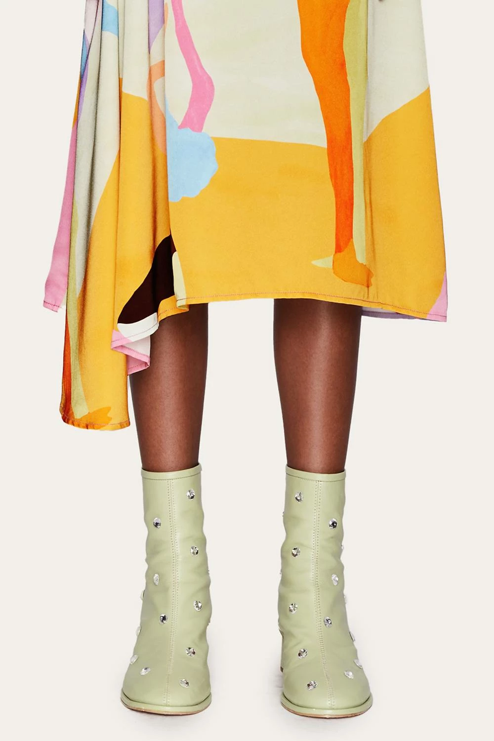 Stine Goya Allison Crystal Boots In Green - women 2 Stine Goya Allison Crystal Boots In Green - women