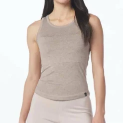 Glyder Simplicity Tank in Mocha Heather - women