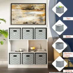 Ornavo Home Chevron Foldable Storage Cube Bin with Dual Handles -Premium Sales e7457466793545619380e3c19c8493a1 1080x