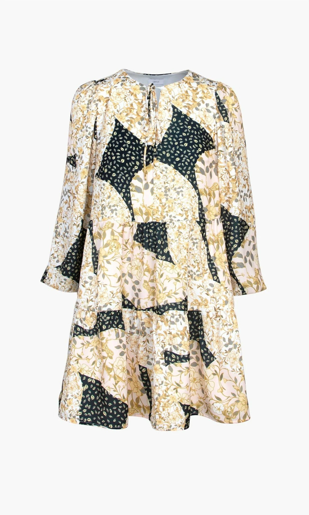 Greylin Skyler Patchwork Tiered Dress In Multi - women 4 Greylin Skyler Patchwork Tiered Dress In Multi - women - Image 2