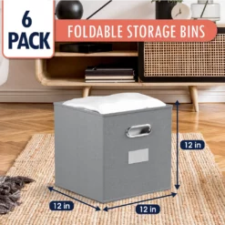 Ornavo Home Foldable Storage Cube Bin with Dual Handles & Window Pockets 18 Ornavo Home Foldable Storage Cube Bin with Dual Handles & Window Pockets -Premium Sales ef1731e33172418795cd29686cfdc5b2 1080x