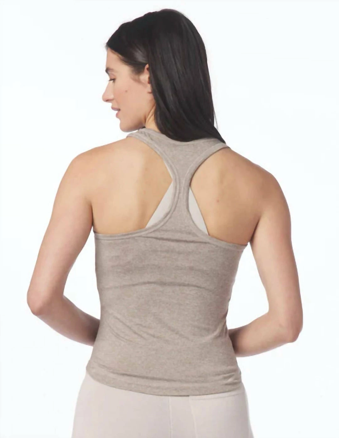 Glyder Simplicity Tank in Mocha Heather - women 5 Glyder Simplicity Tank in Mocha Heather - women - Image 3