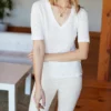 Emerson Fry Luxe Emerson Linen Tee in White - women 1 Emerson Fry Luxe Emerson Linen Tee in White - women -Premium Sales f91c70d06b624b46aab0f714f924ec7f 1080x